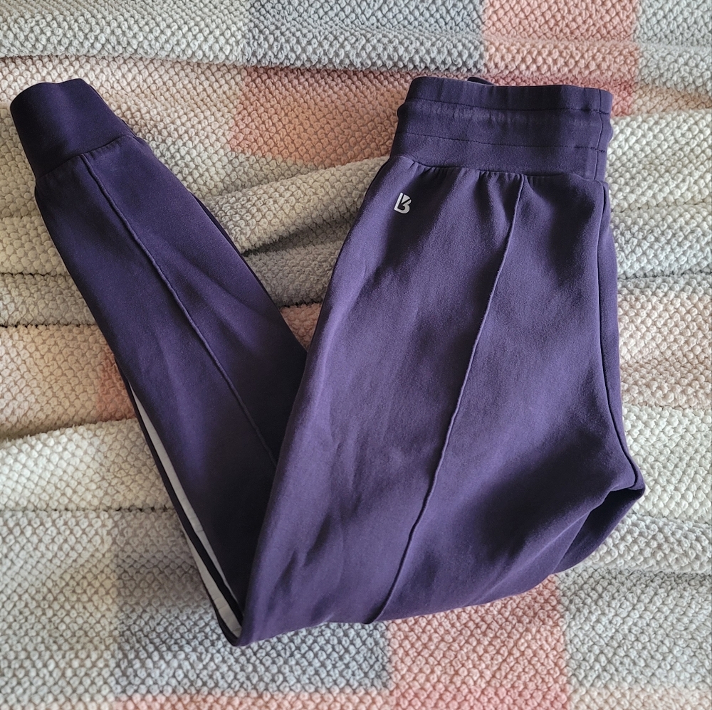 Buffbunny Purple Joggers With leg Stripe
